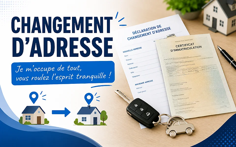 Changement d'adresse carte grise — photo 1
